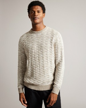 Ted Baker Kriskro Men's Sweaters Black / Yellow | 04658-GKYR