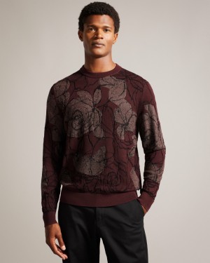 Ted Baker Simpso Men's Sweaters Black | 74913-BMVX