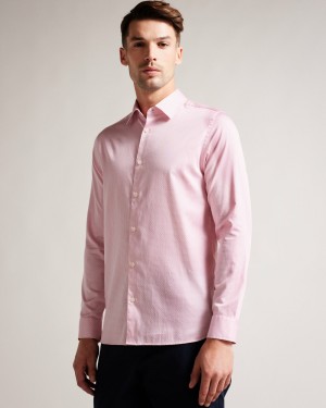 Ted Baker Willet Men's Shirts Blue | 93740-AKXO