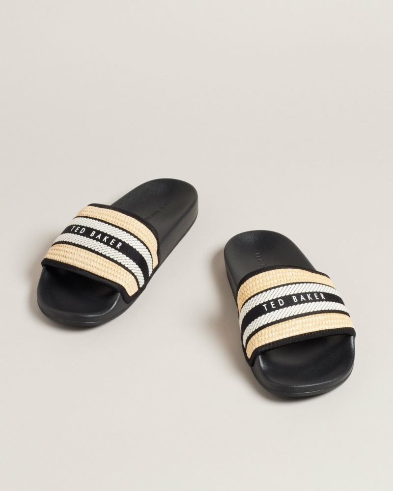 Ted Baker Aseeka Women's Slides Black | 10467-KDGO