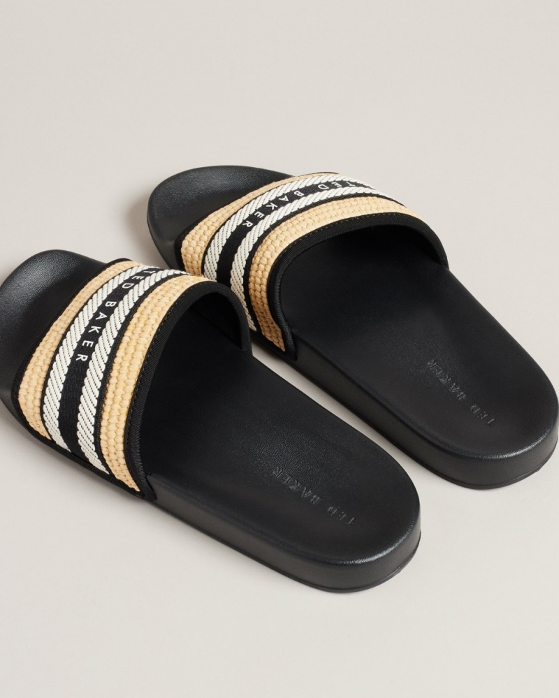 Ted Baker Aseeka Women's Slides Black | 10467-KDGO