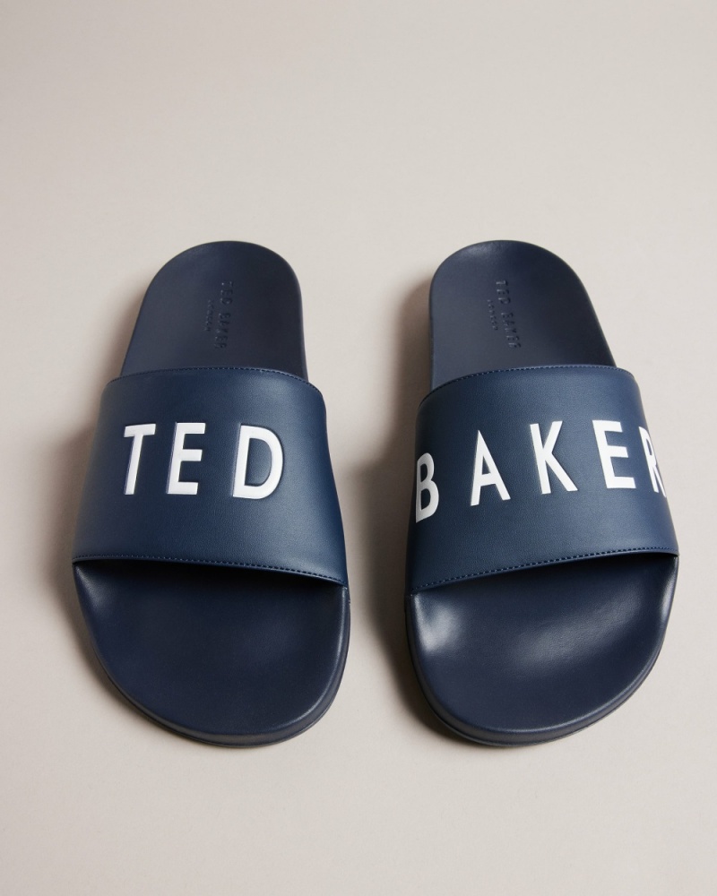 Ted Baker Auly Men's Slides Beige | 62479-SEAT