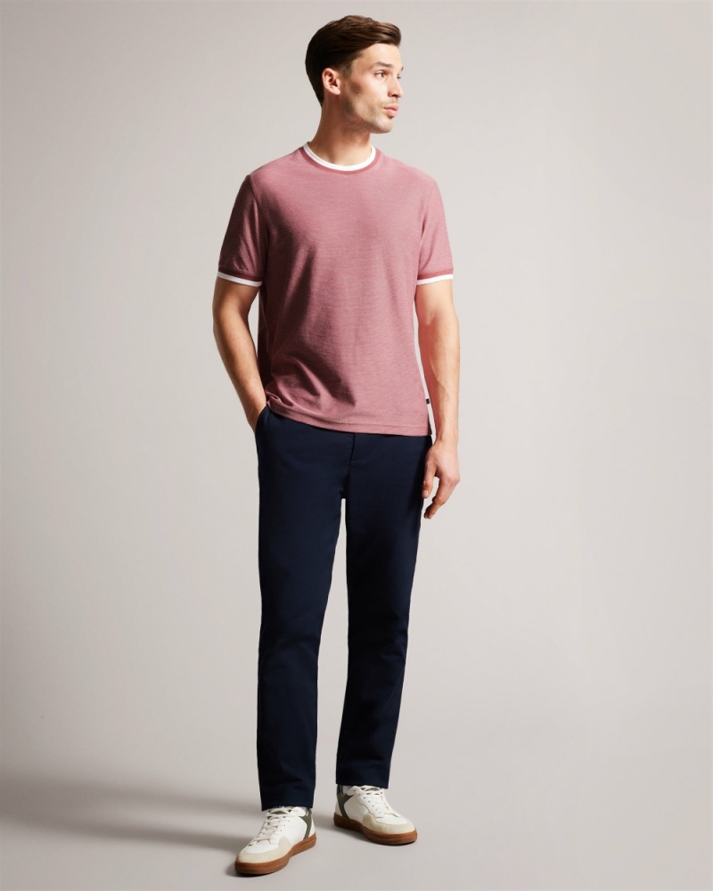 Ted Baker Bowker Men's Tops White / Navy | 30412-GWDL