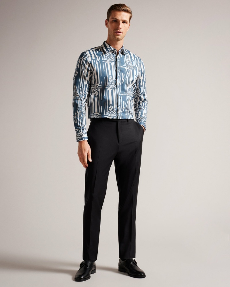 Ted Baker Chorley Men's Shirts Black | 50871-QYVM