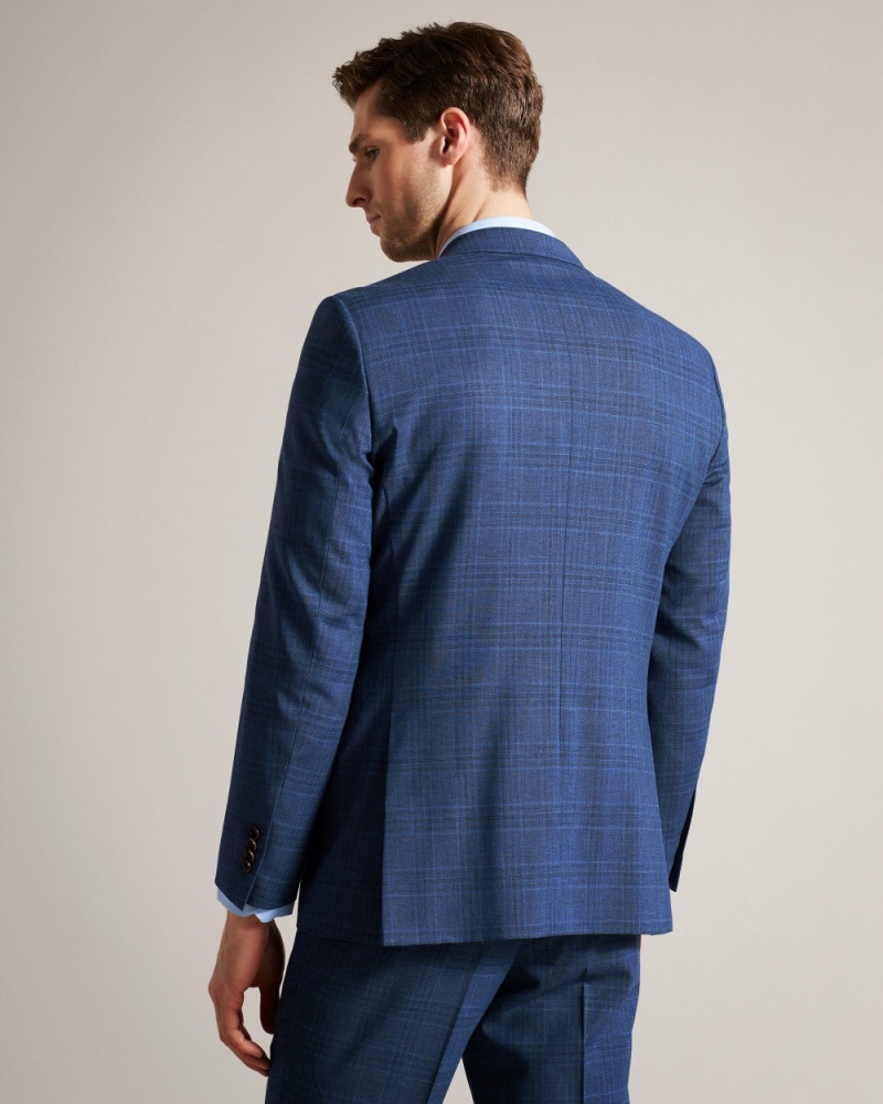 Ted Baker Drydenj Men's Blazer Blue / Orange | 25104-TJEU