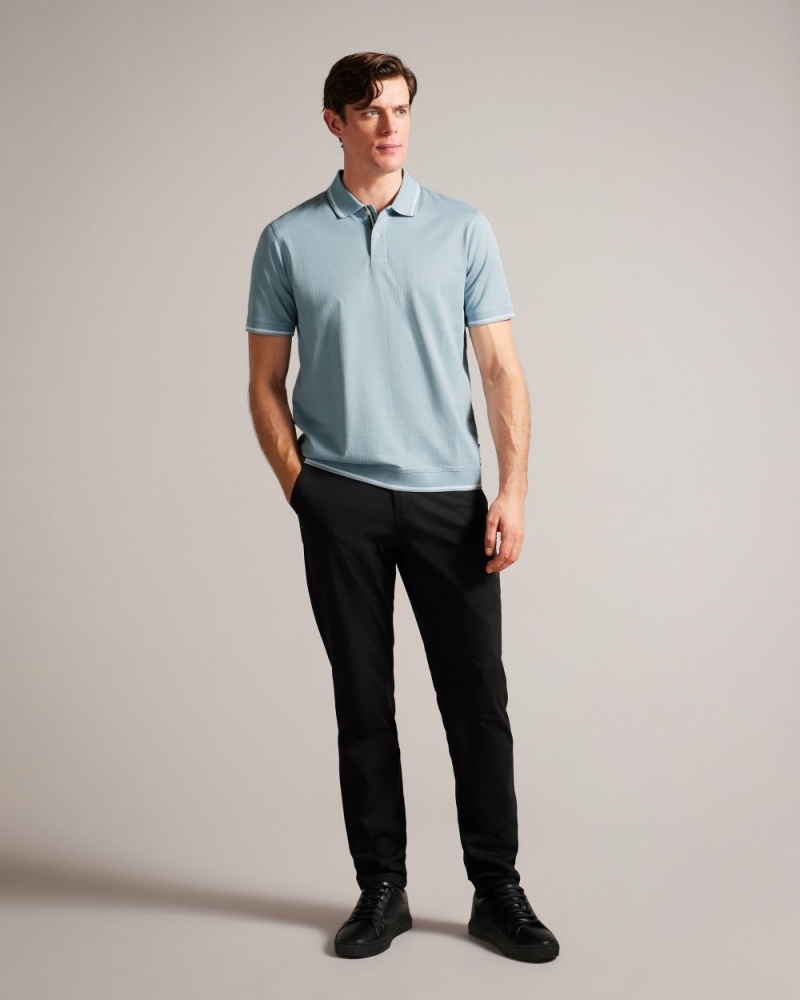 Ted Baker Erwen Men\'s Tops Blue | 76204-WFMG