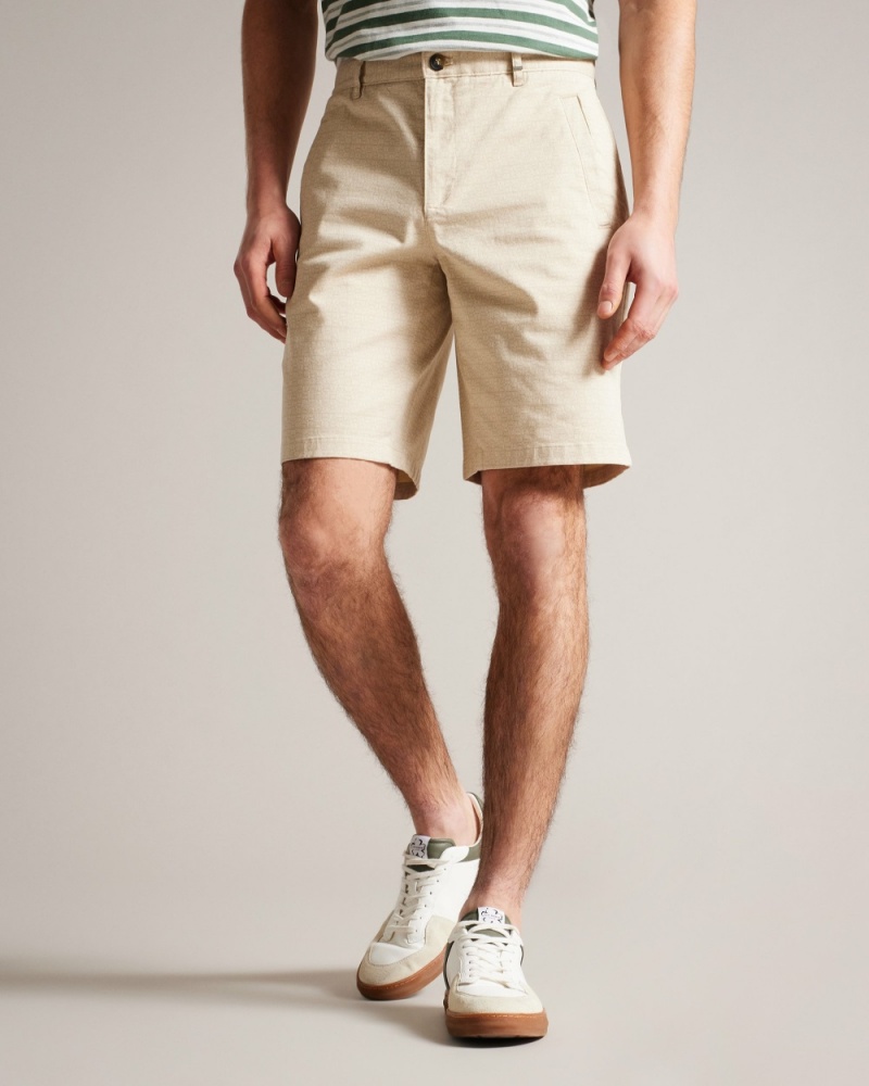 Ted Baker Gomer Men's Shorts White / Navy | 81245-IQCS