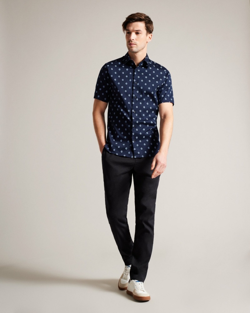 Ted Baker Kymsho Men's Shirts Blue | 53792-SKZL