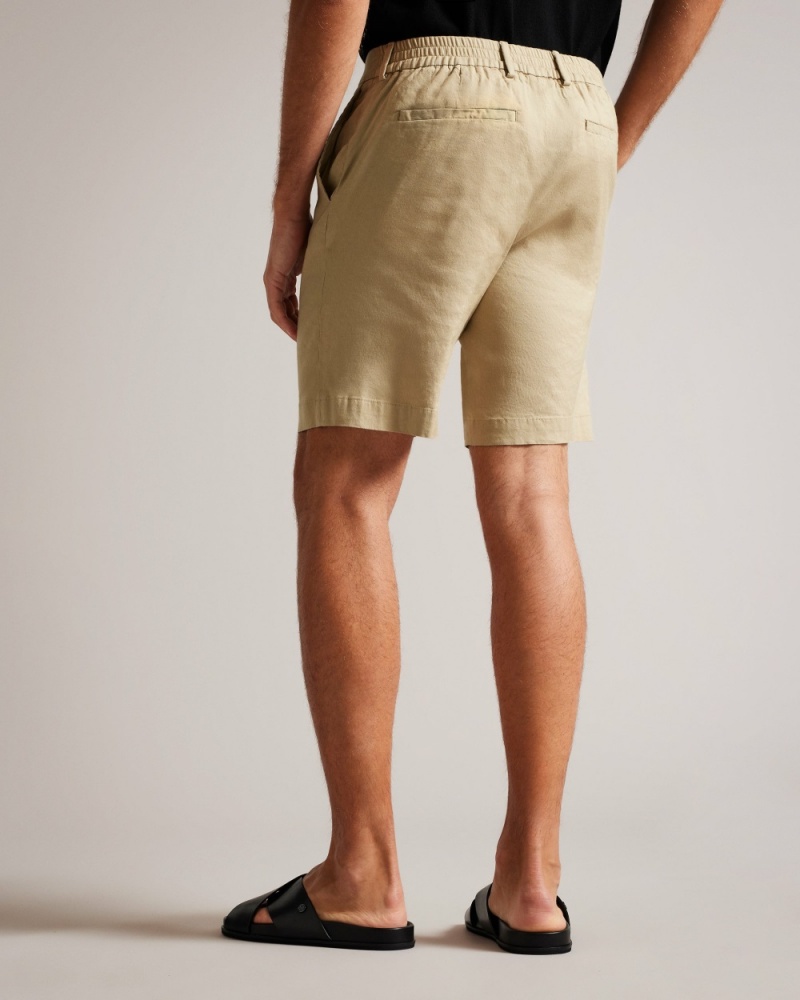 Ted Baker Leder Men's Shorts Black | 83041-CMBL