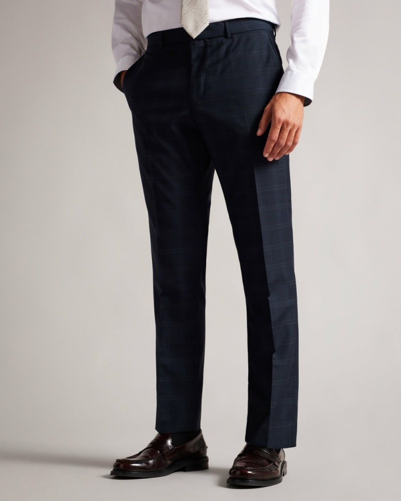 Ted Baker Meraets Men's Pants White / Navy | 15023-QWYL