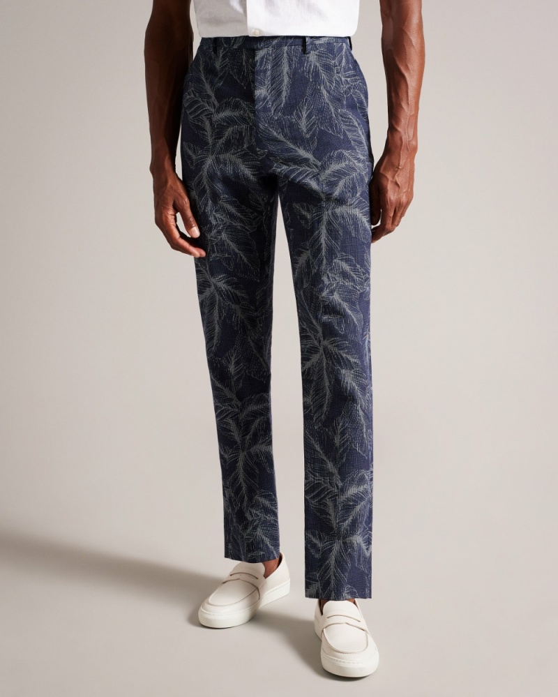 Ted Baker Postot Men's Pants Navy | 81724-NHQJ