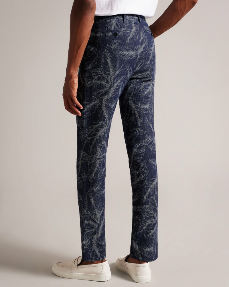 Ted Baker Postot Men's Pants Navy | 81724-NHQJ