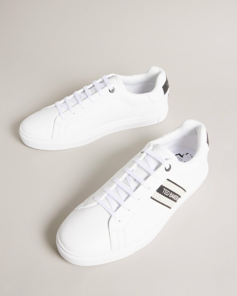 Ted Baker Trilobw Men's Sneakers White / Black | 89034-LIAZ