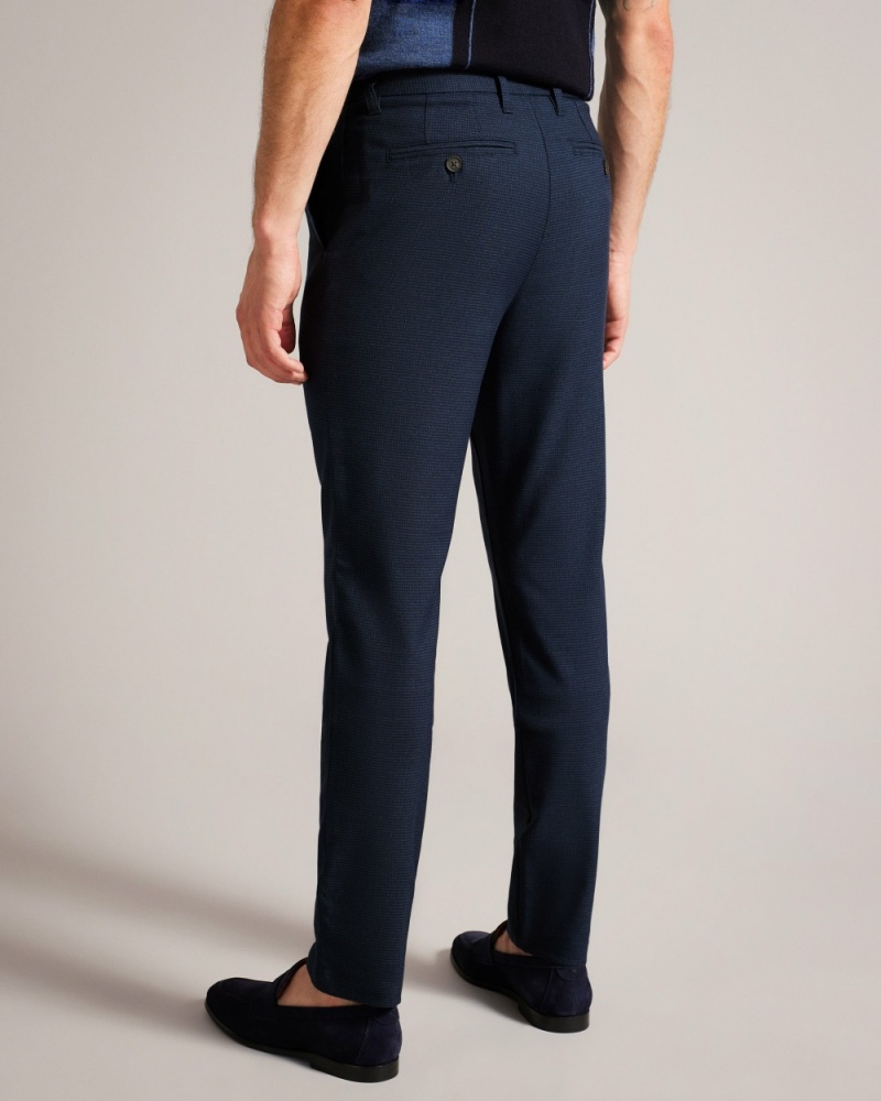 Ted Baker Ziyech Men's Chinos Navy | 17065-RLFQ