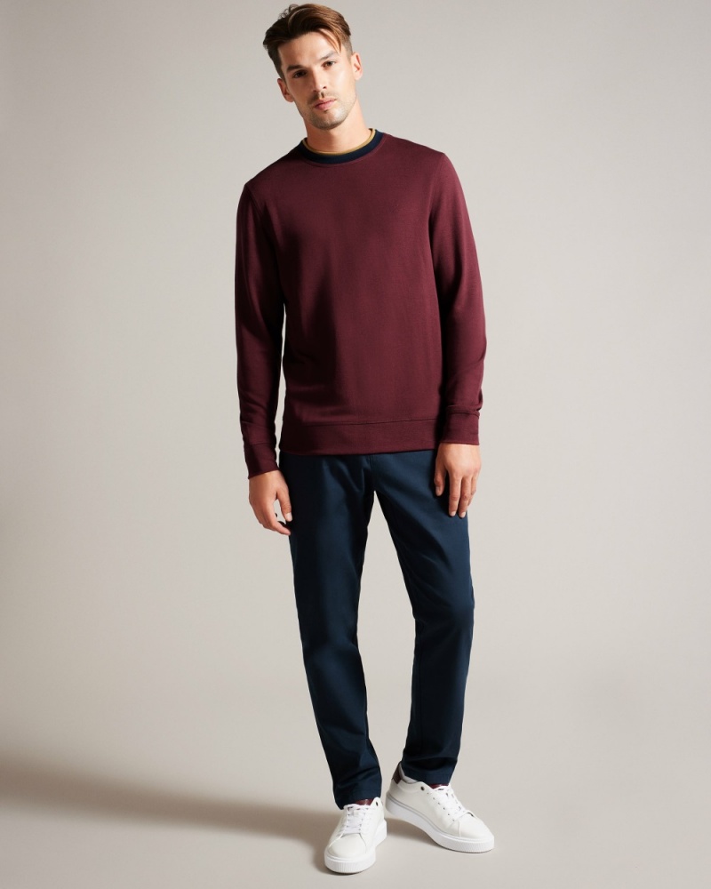 Ted Baker Zylem Men's Sweatshirts Navy | 95361-PNFL