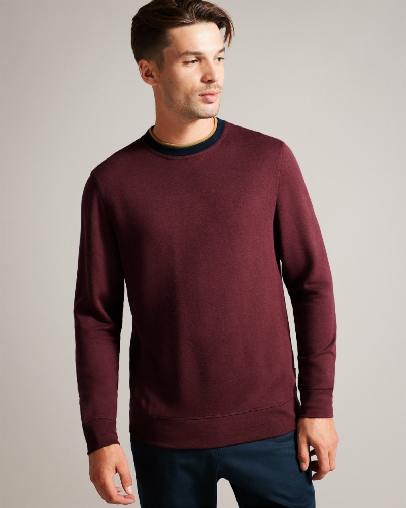 Ted Baker Zylem Men\'s Sweatshirts Navy | 95361-PNFL